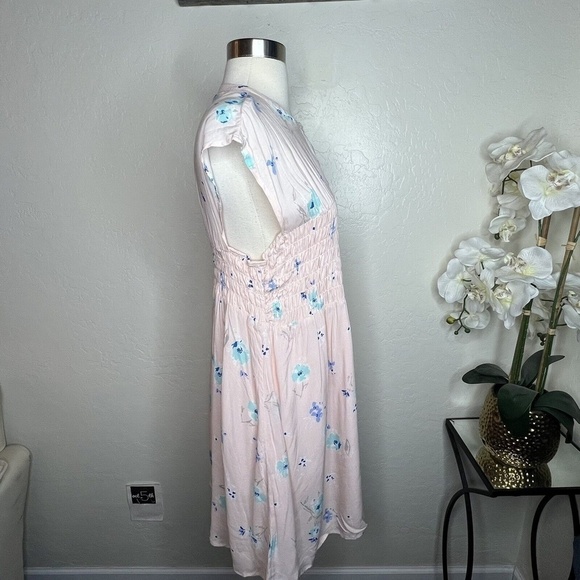 Free People Greatest Day Smocked Mini Dress M - Picture 3 of 9